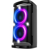TPBEAT Bluetooth luidspreker, groot, partybox, 160 W powerful, luid geluid, diepe bas, muziekbox, bluetooth, groot met led-lichtshow, snel opladen, 15 uur accu, TF, AUX, EQ, voor feestjes, backyard