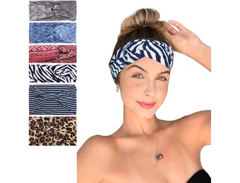 6x Sport Haarband Dames - 28% Korting