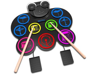 Elektronisch Drumstel Kinderen (29% Korting) - Bluetooth/Koptelefoon