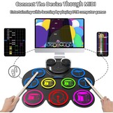 Elektronisch Drumstel Kinderen (29% Korting) - Bluetooth/Koptelefoon