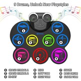 Elektronisch Drumstel Kinderen (29% Korting) - Bluetooth/Koptelefoon