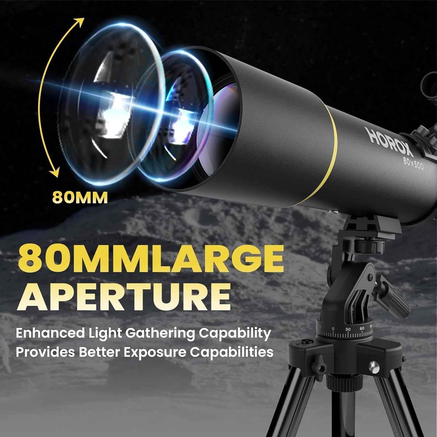 Telescoop 80mm - 500mm Refractor | 34% Korting