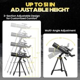 Telescoop 80mm - 500mm Refractor | 34% Korting