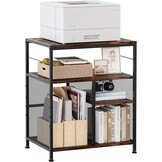 TQVAI Printerstandaard met 4 Opbergplanken - Ruimtebesparend & Organisatie (34% Korting!)