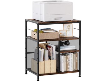 TQVAI Printerstandaard met 4 Opbergplanken - Ruimtebesparend & Organisatie (34% Korting!)