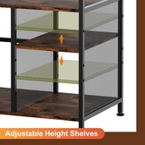 TQVAI Printerstandaard met 4 Opbergplanken - Ruimtebesparend & Organisatie (34% Korting!)