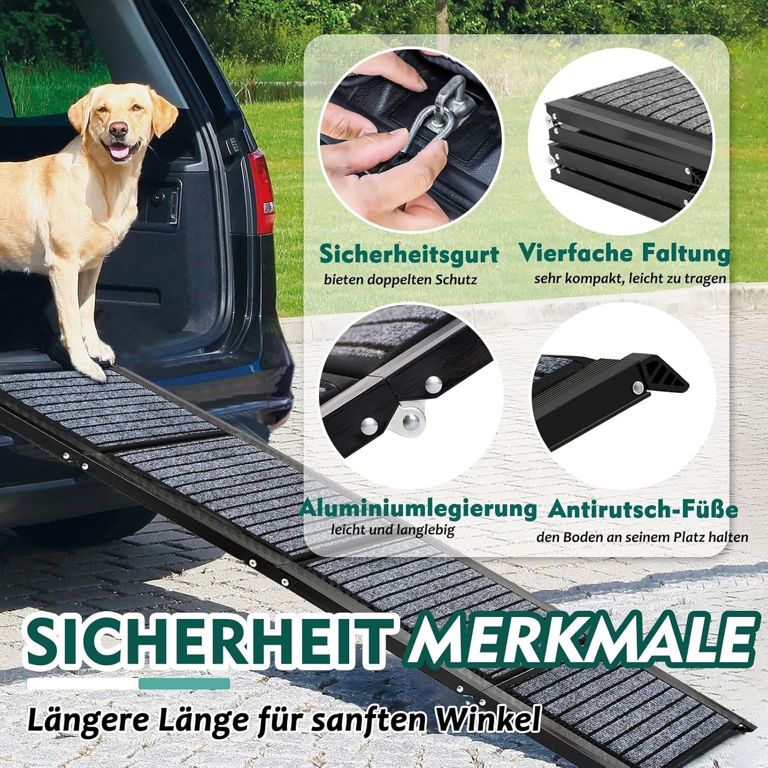 Hondenhelling 170cm Inklapbaar - 29% Korting!