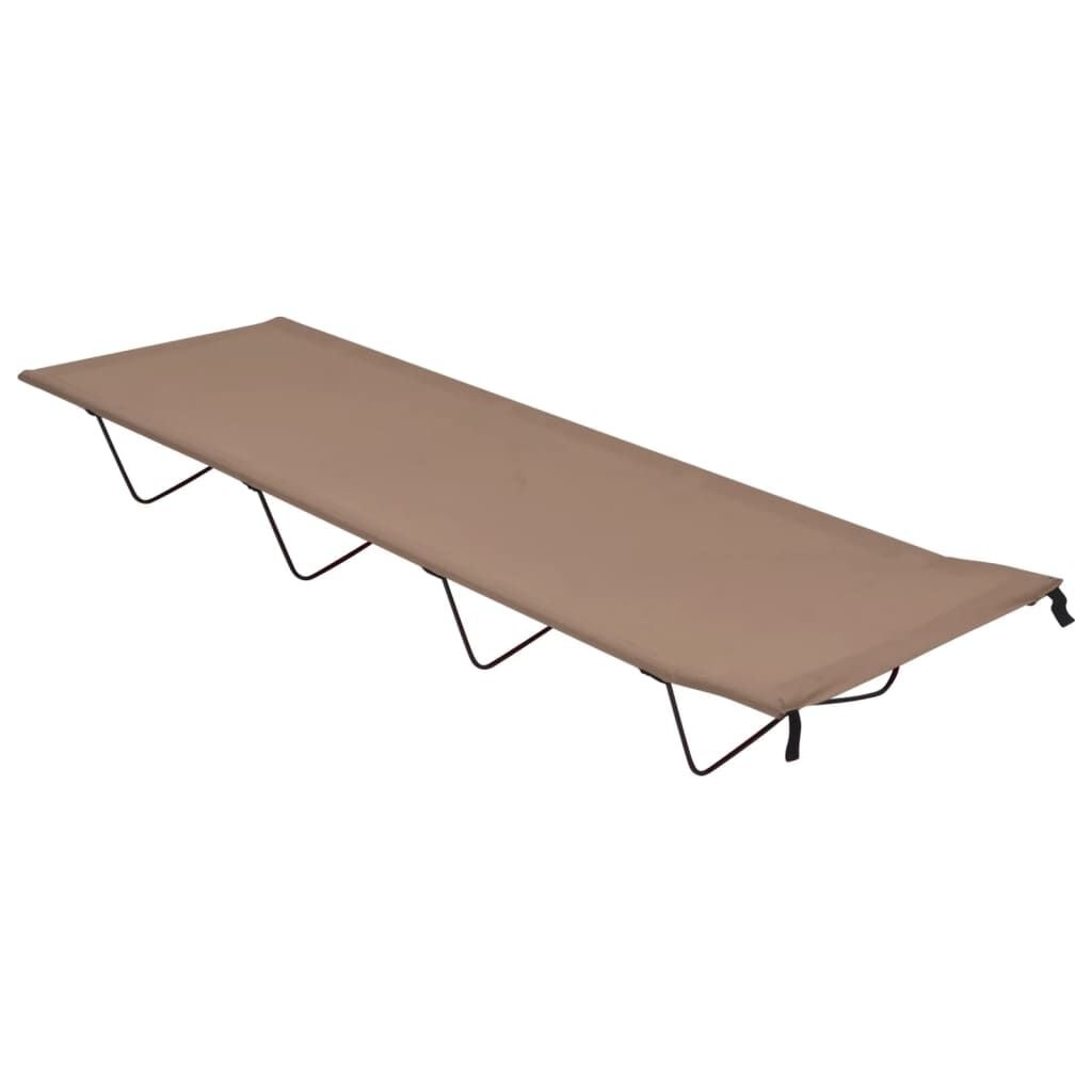 VidaXL Campingbed Taupe - 33% Korting!