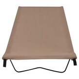 VidaXL Campingbed Taupe - 33% Korting!