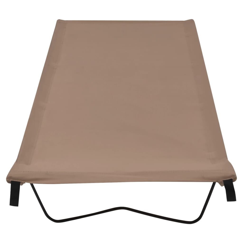 VidaXL Campingbed Taupe - 33% Korting!