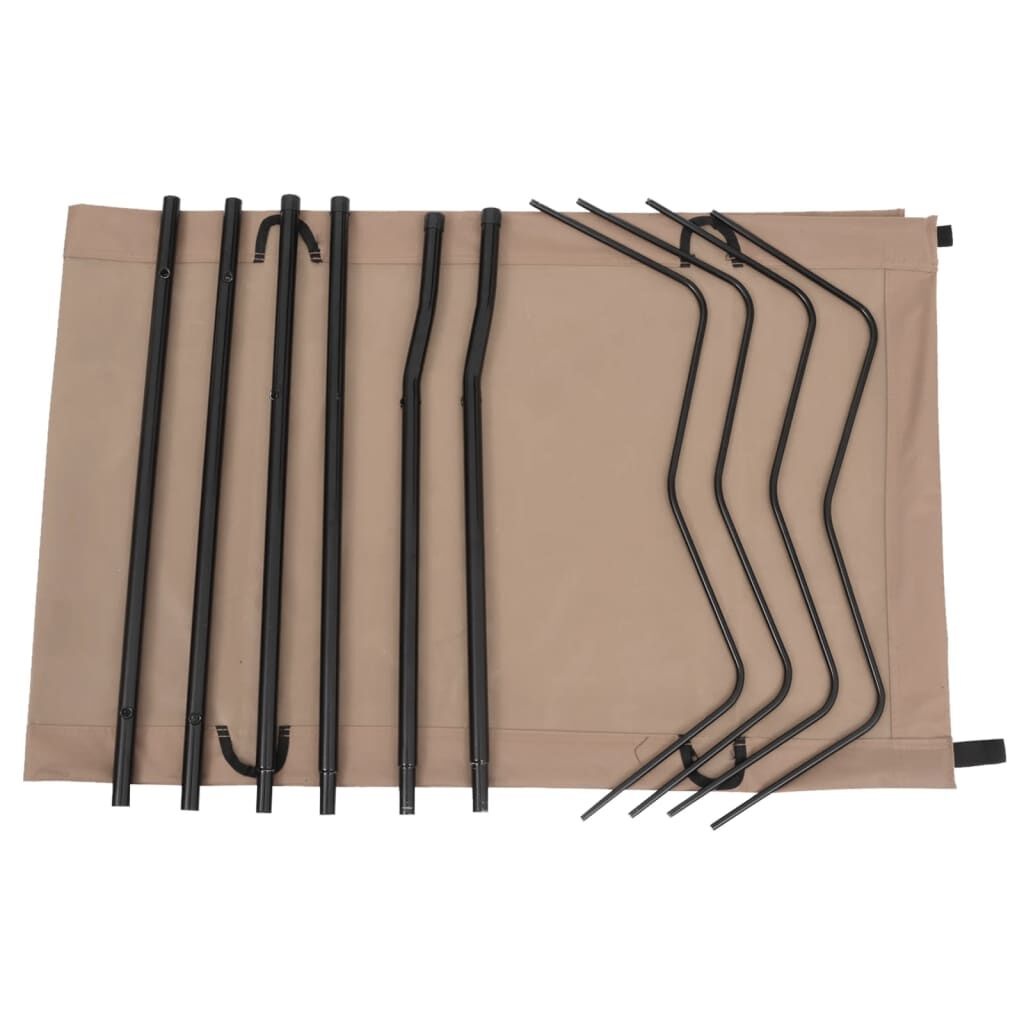 VidaXL Campingbed Taupe - 33% Korting!