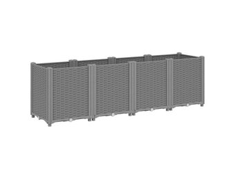 vidaXL Plantenbak 160x40x53cm Lichtgrijs - 34% Korting!