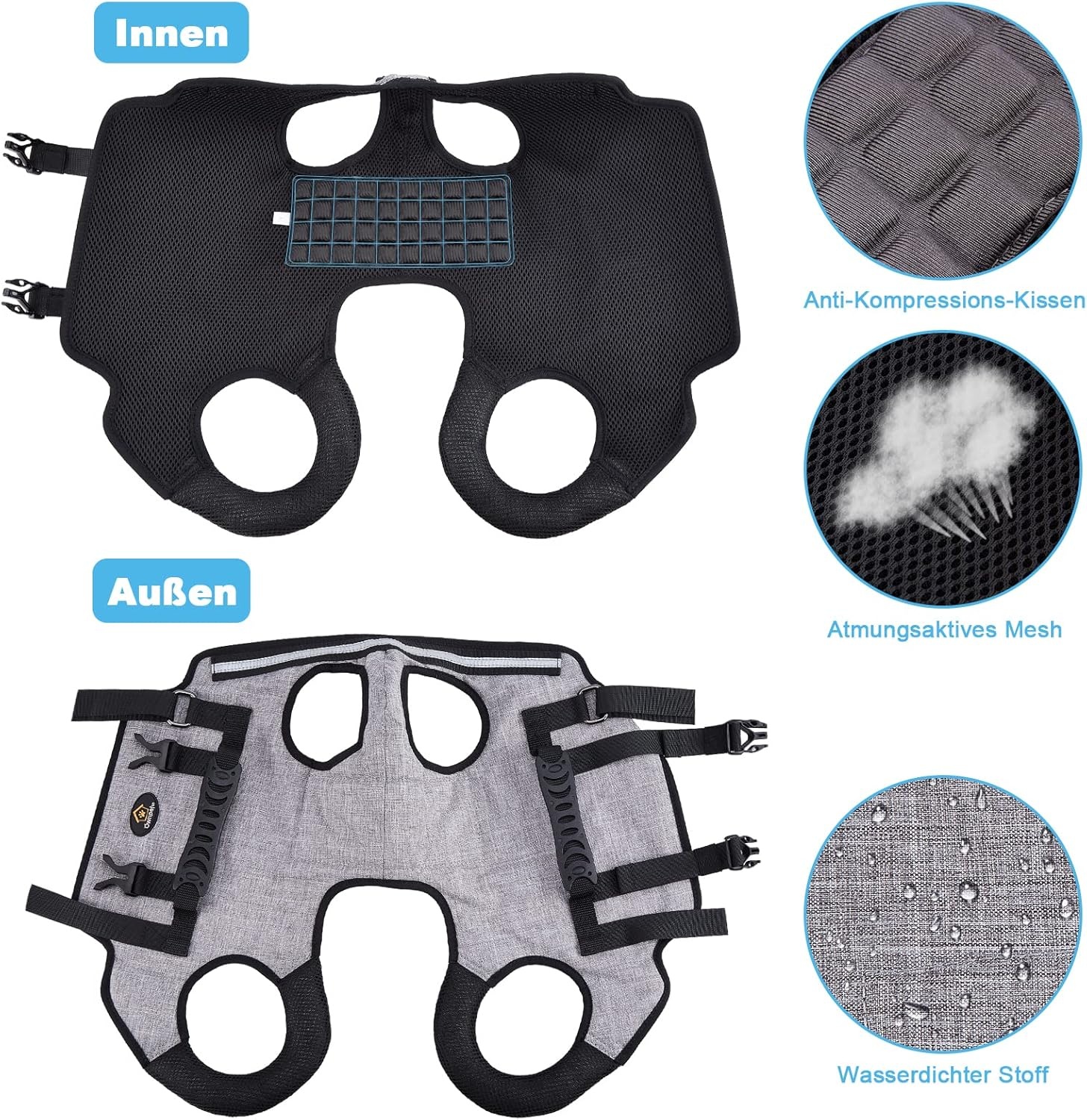 Ownpets Draaghulp XXL Grijs - 34% Korting