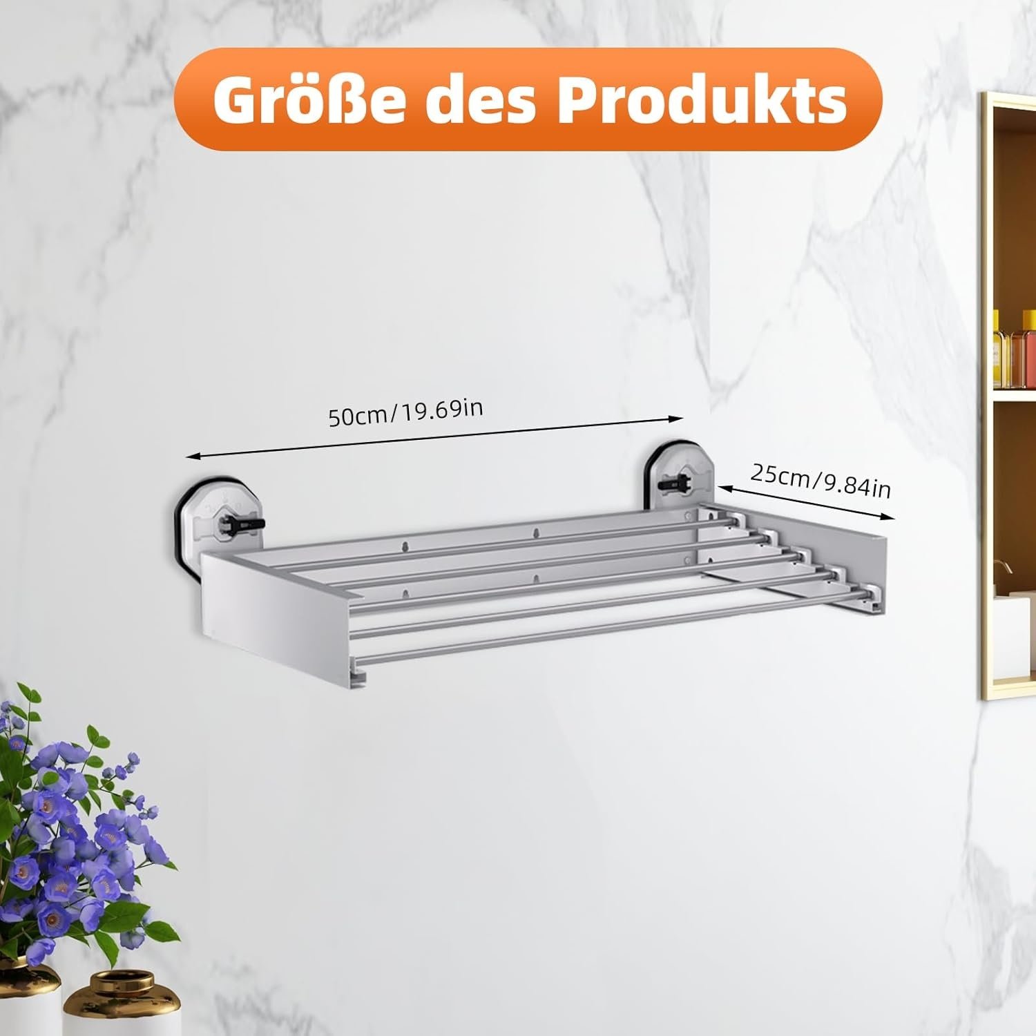 Ruimtebesparend Droogrek met Zuignap - 29% Korting