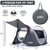 Pop-up Tent 3 Pers. - 34% Korting - Direct Opzetbaar
