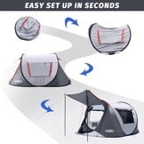 Pop-up Tent 3 Pers. - 34% Korting - Direct Opzetbaar