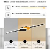 Dimbare LED Wandlamp Zwart 65cm - 29% Korting