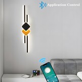 Dimbare LED Wandlamp Zwart 65cm - 29% Korting