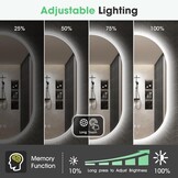 S'bagno Badkamerspiegel 50x80cm Verlichting & Bluetooth - 30% Korting