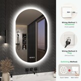 S'bagno Badkamerspiegel 50x80cm Verlichting & Bluetooth - 30% Korting