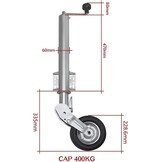 Steunwiel 500kg voor Aanhanger - 35% Korting!