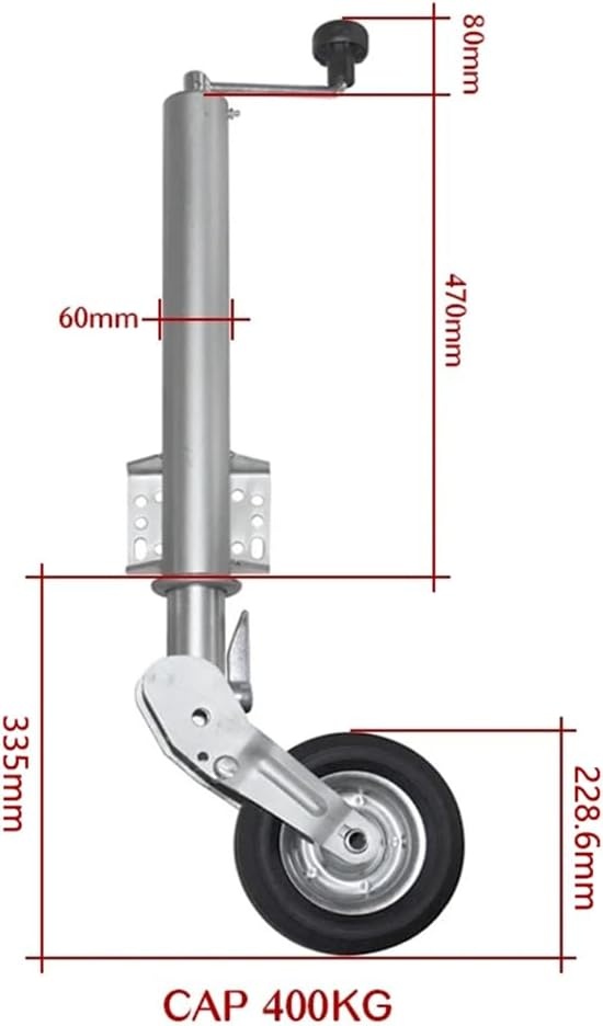 Steunwiel 500kg voor Aanhanger - 35% Korting!