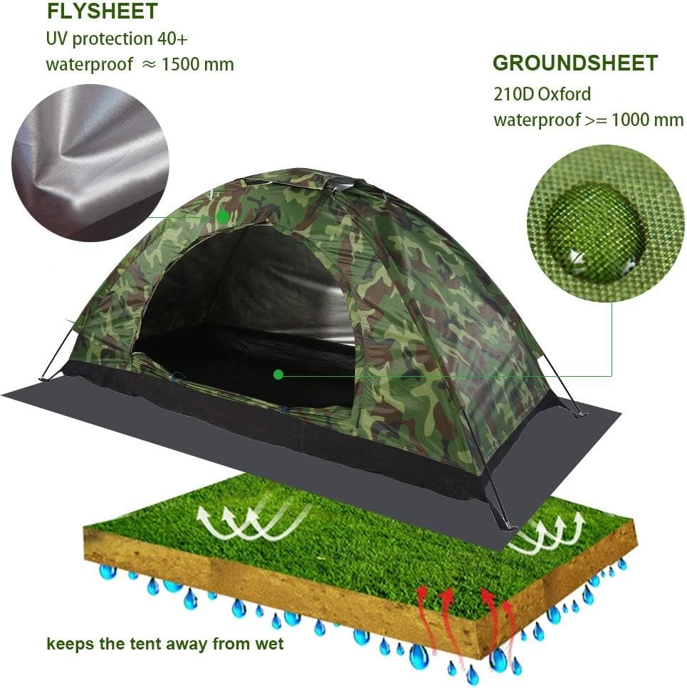 MAGT 1-persoons Camouflagetent (Groen) - 28% Korting