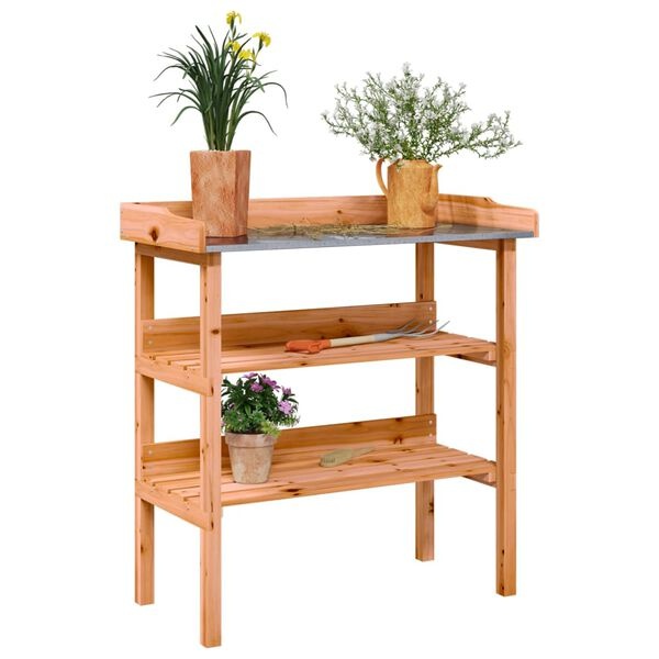 VidaXL Plantentafel Vurenhout Bruin - 34% Korting!