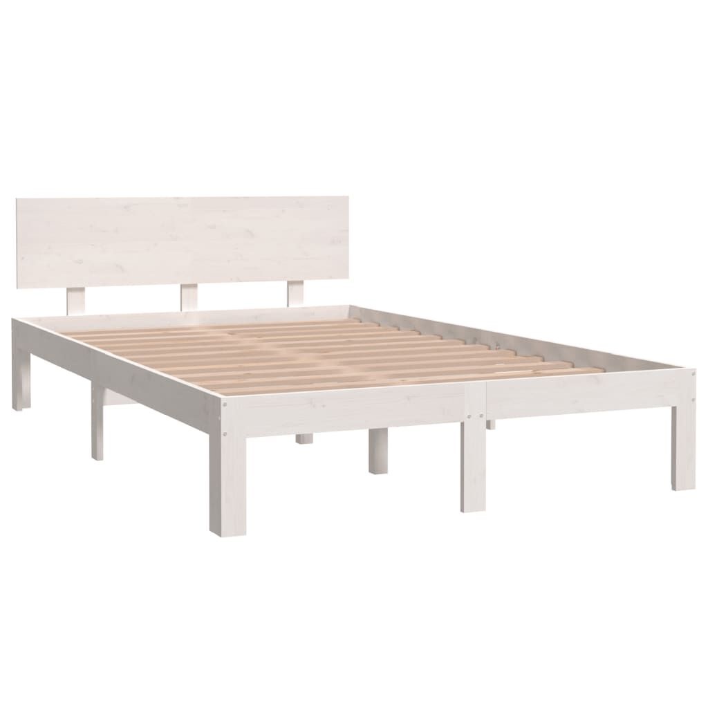 vidaXL Bedframe Grenenhout Wit 120x200 cm - 35% Korting