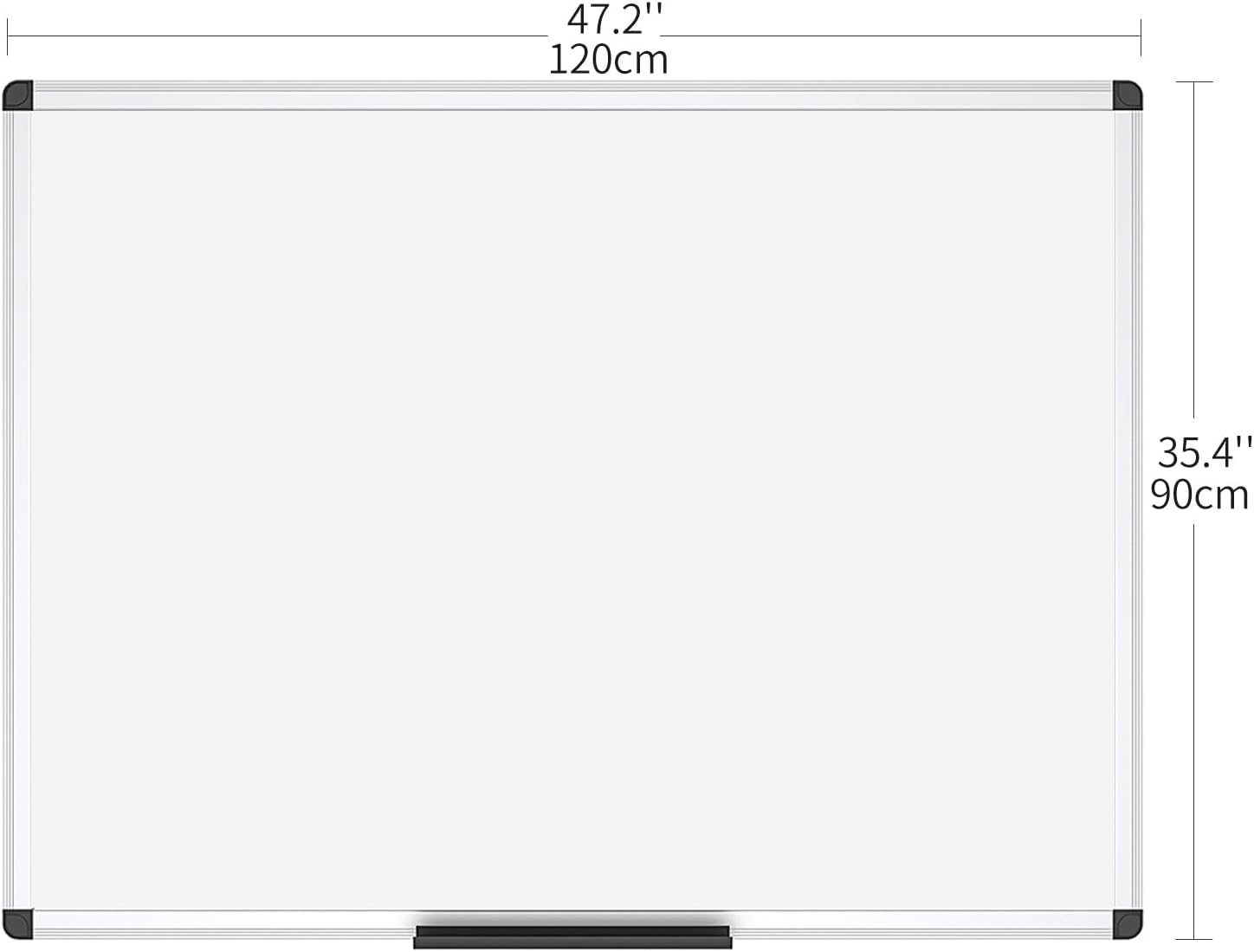 VIZ-PRO Whiteboard - Magnetisch - 120x90 cm | 29% Korting!