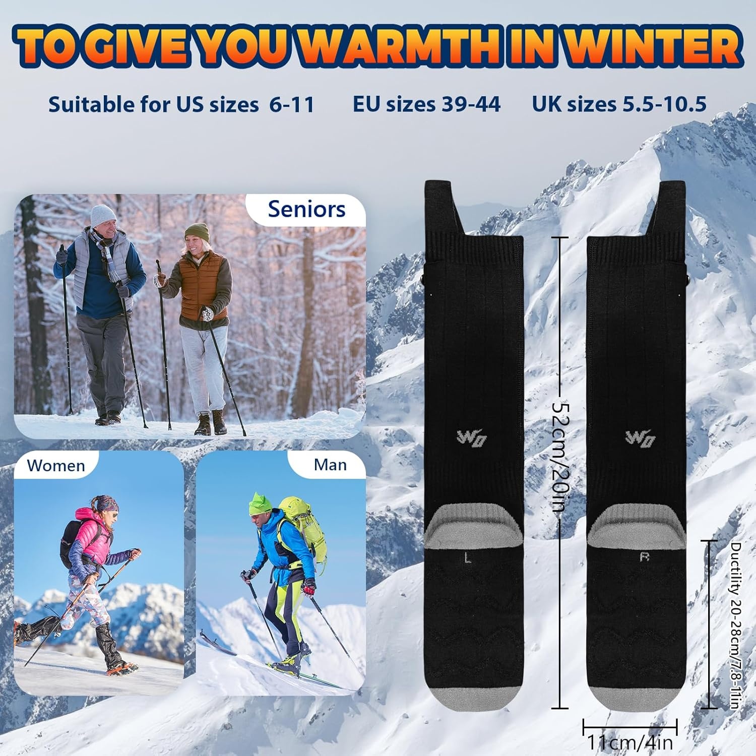 Verwarmde Sokken (36-48) - 5000 mAh - 29% Korting!