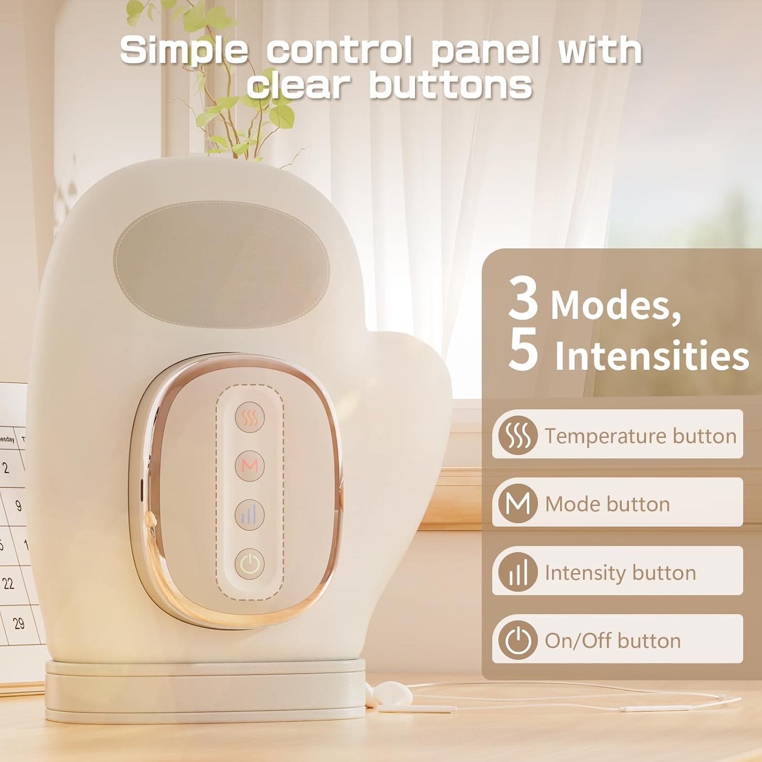 Draadloze Handmassager met Warmtefunctie - 34% Korting!