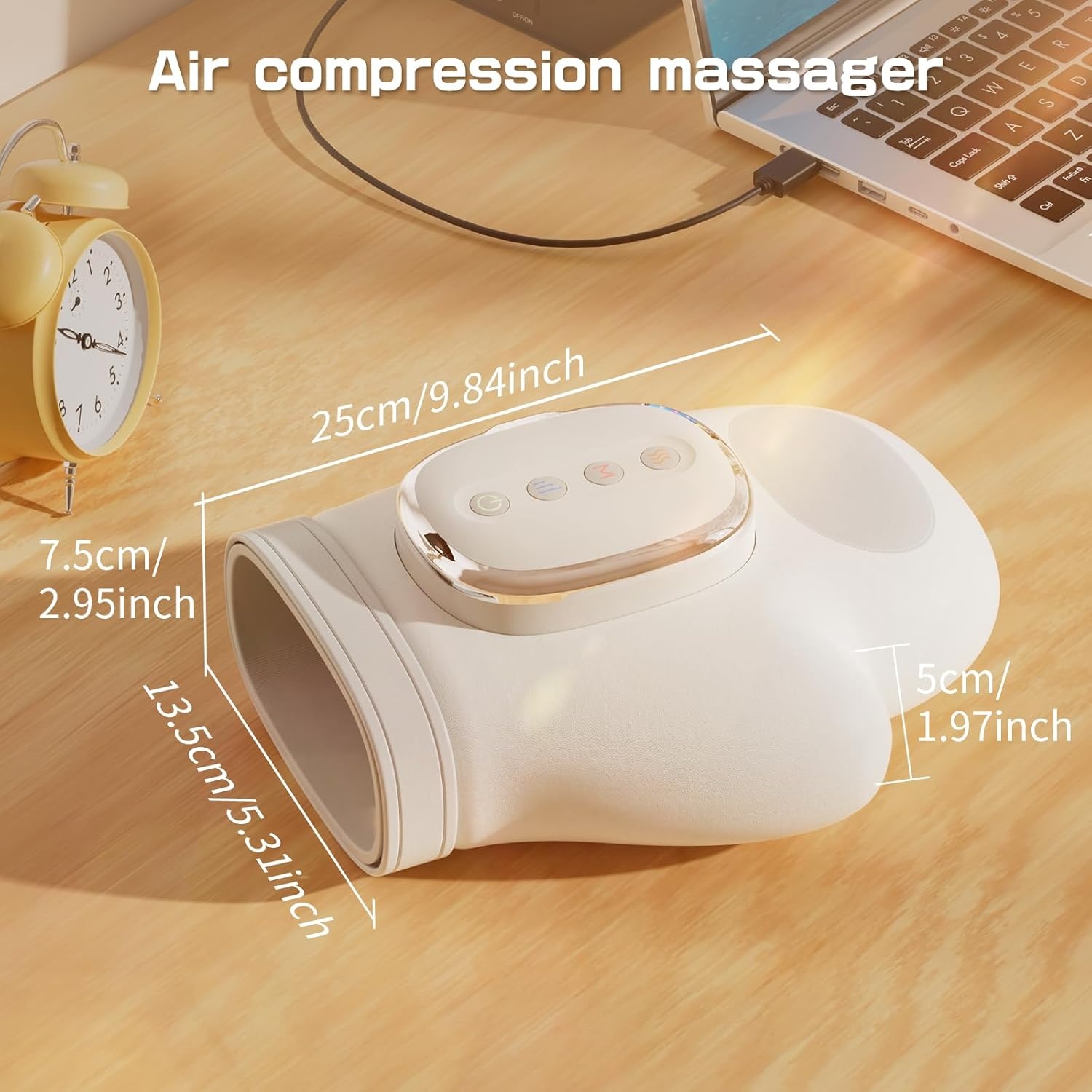 Draadloze Handmassager met Warmtefunctie - 34% Korting!