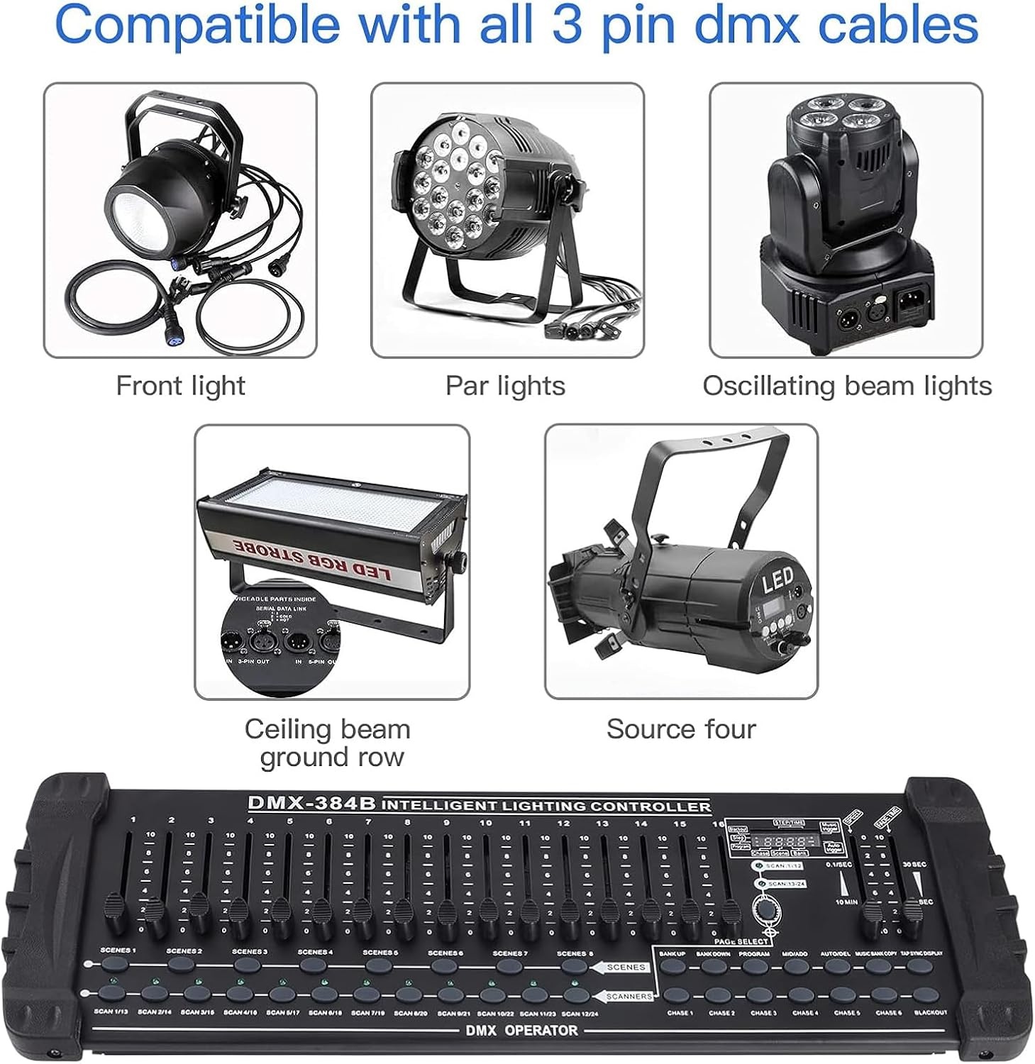 UKing DMX Controller 384 Kanalen - 30% Korting!