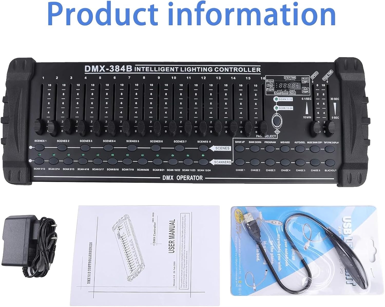 UKing DMX Controller 384 Kanalen - 30% Korting!