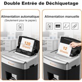 Bonsaii Papierversnipperaar C233-B - 120 Vel Automatisch - P4 Microsnijder - 30% Korting