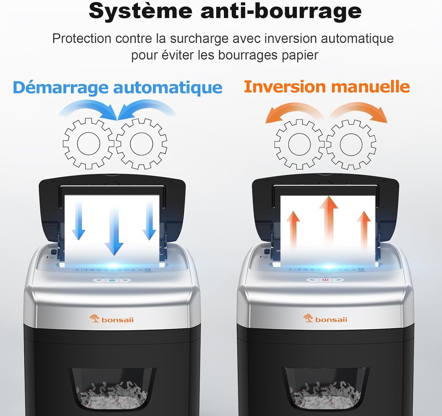 Bonsaii Papierversnipperaar C233-B - 120 Vel Automatisch - P4 Microsnijder - 30% Korting