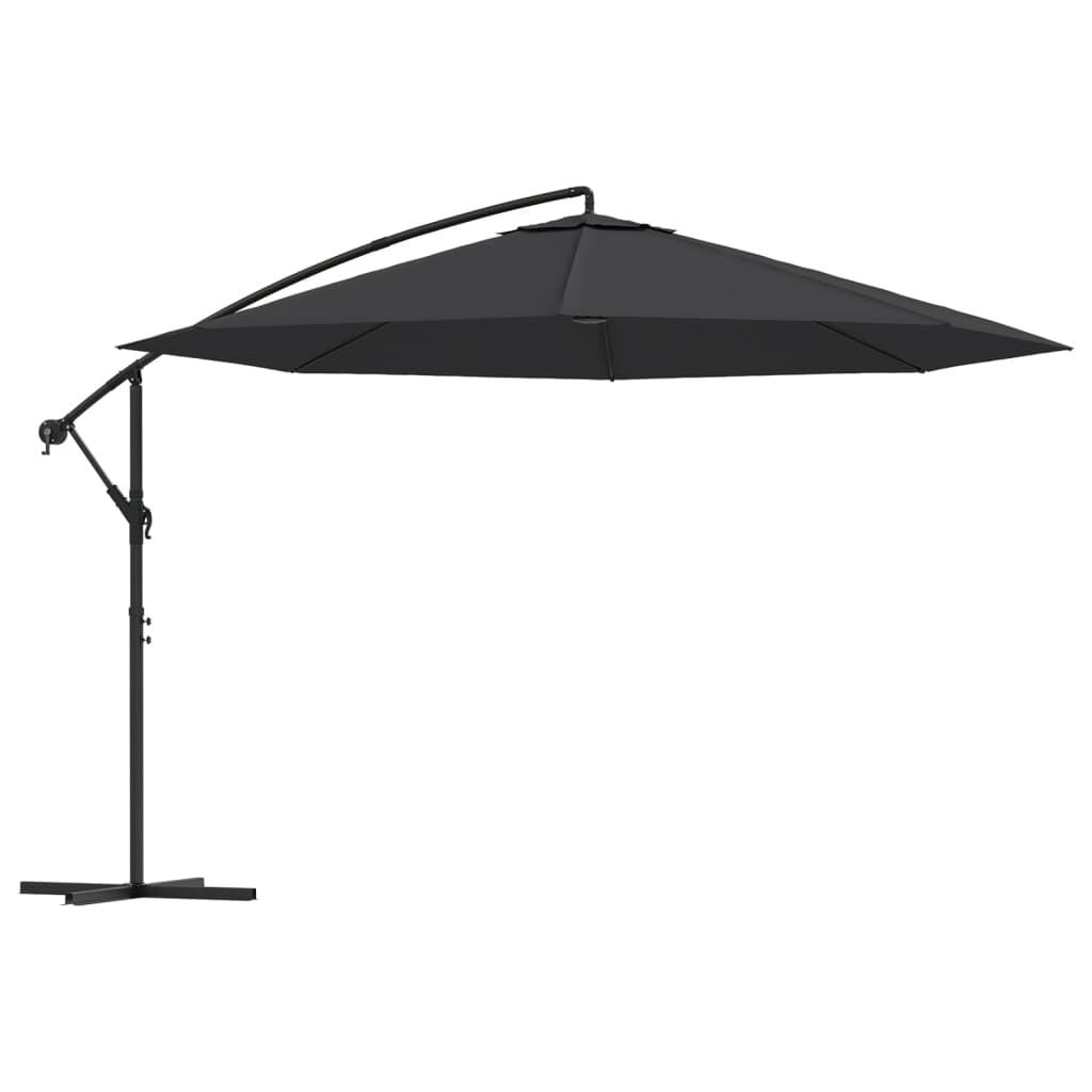 vidaXL Zweefparasol Zwart - 35% Korting