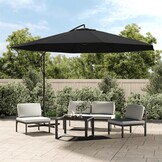 vidaXL Zweefparasol Zwart - 35% Korting