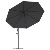 vidaXL Zweefparasol Zwart - 35% Korting