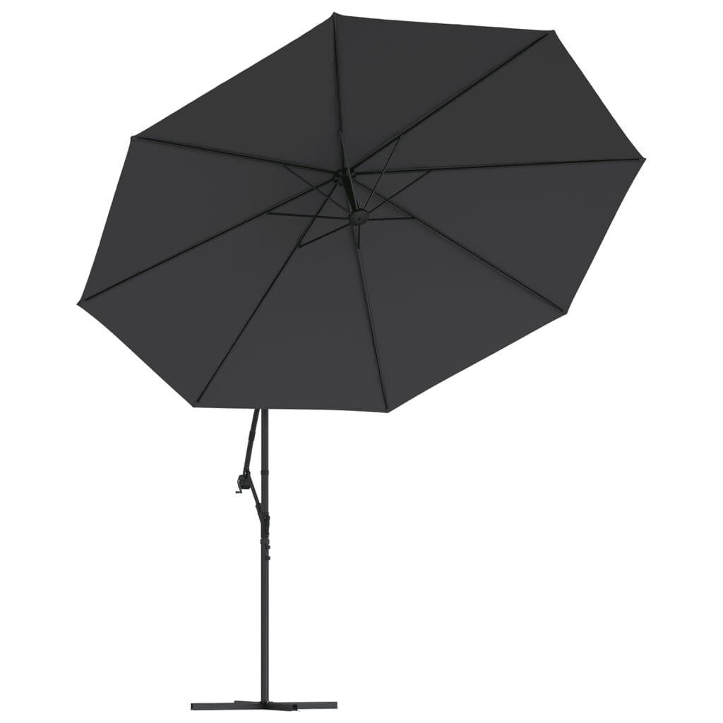 vidaXL Zweefparasol Zwart - 35% Korting