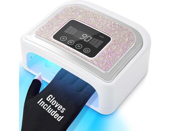 Draadloze Gelnagellamp met 29% Korting - Sparkly Wit