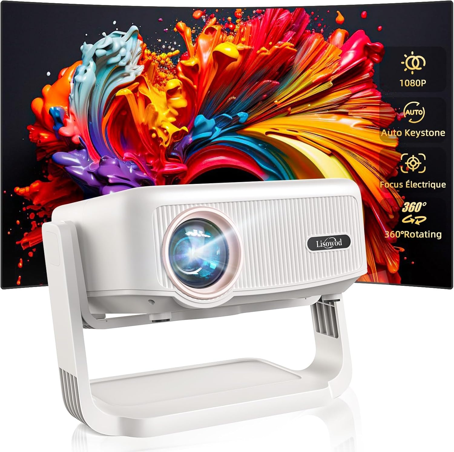 Lisowod Videoprojector 1080P HD - 59% Korting!