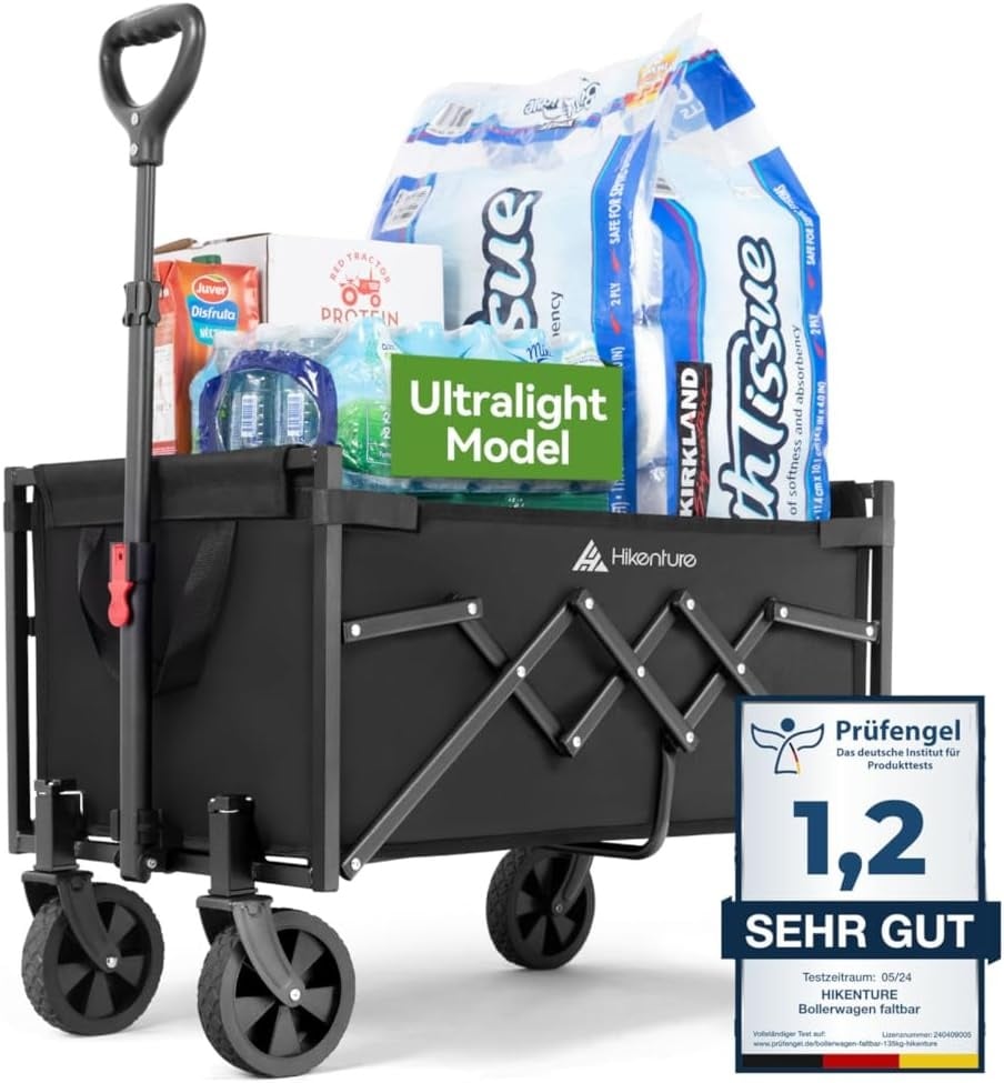 HIKENTURE Opvouwbare Trolley - 65L, 100kg - 59% Korting