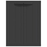 vidaXL Tuinkast 65x37x85 cm polypropeen zwart