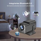 【HY320 Mini】Beamer,Full HD,ondersteunt 4K,Android beamer,outdoor mobiele telefoon,draagbare thuisbioscoop,mini-projector,wifi, bluetooth 1080p,180 graden draaibaar,draagbare beamerdeken met