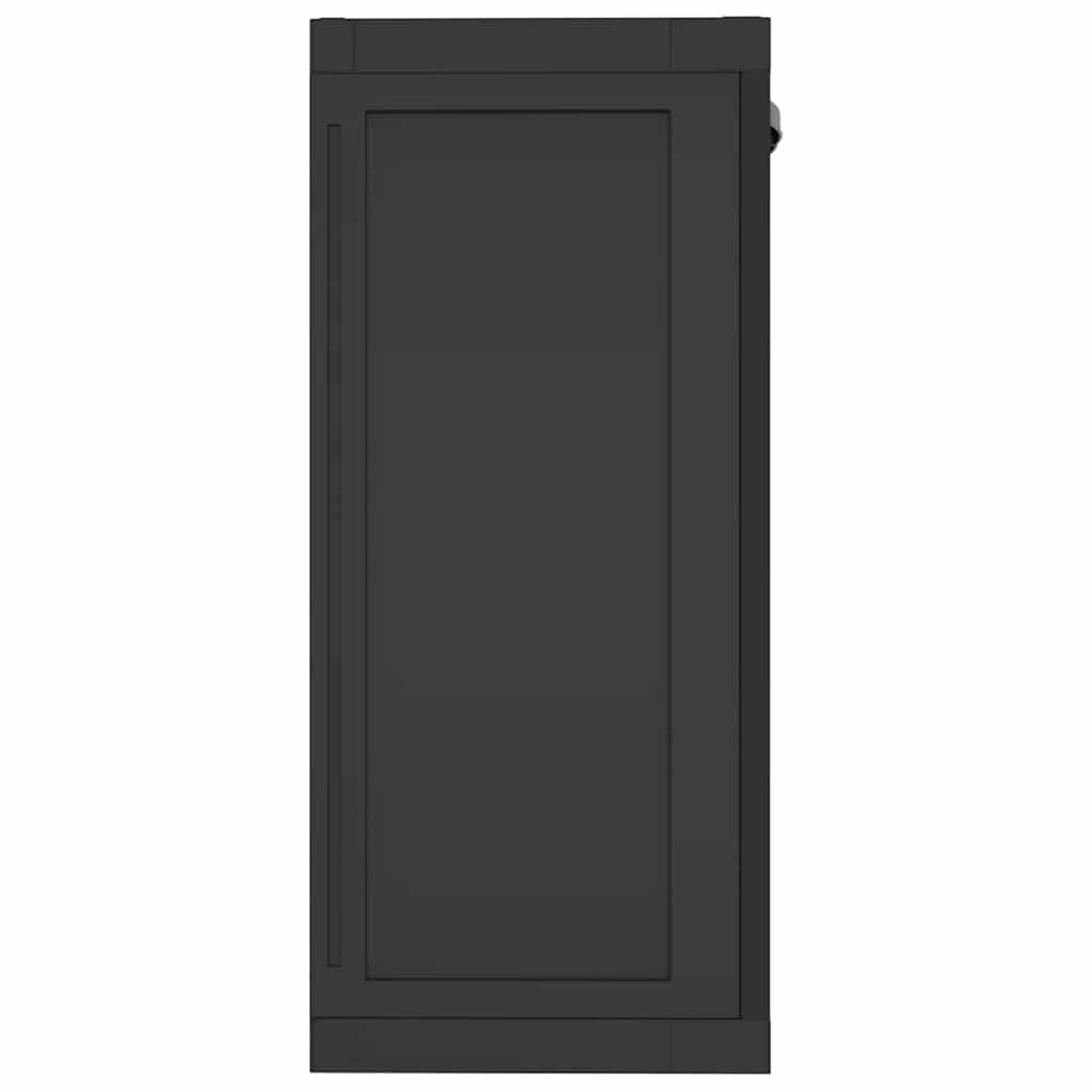 vidaXL Tuinkast 65x37x85 cm polypropeen zwart