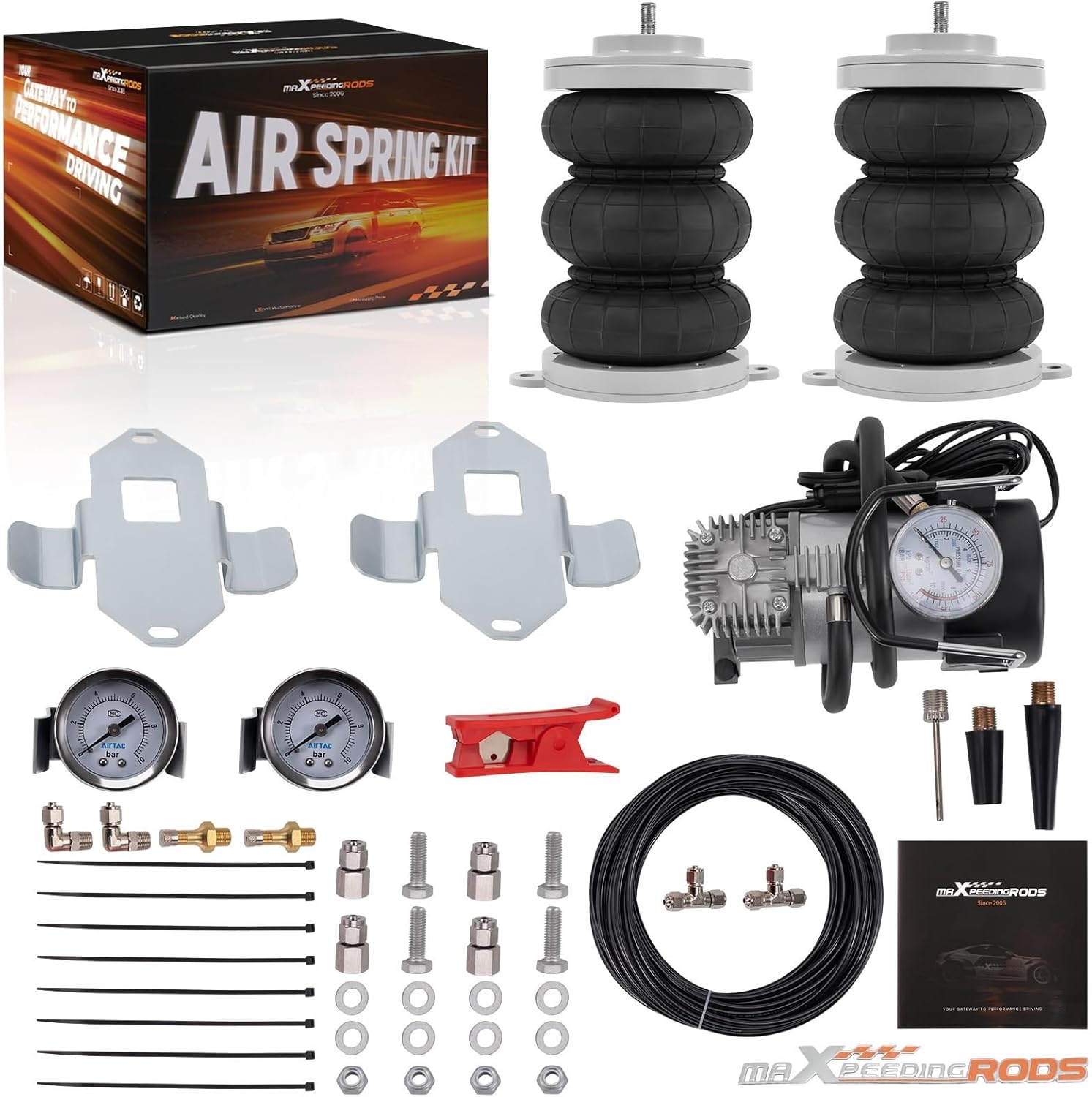 Luchtvering Compressor Kit voor Fiat Ducato, Citroën Jumper, Peugeot Boxer (230/244/250)