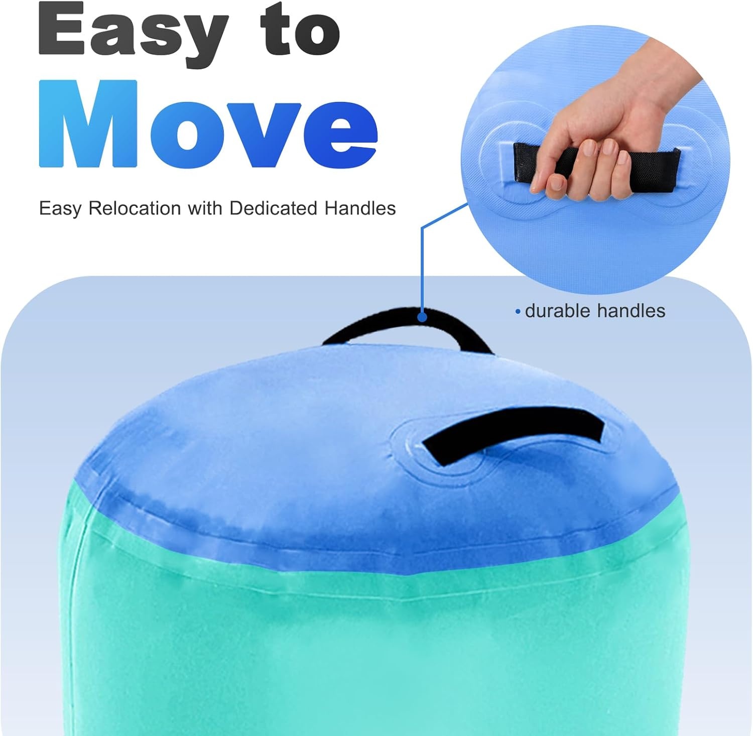 Opblaasbare Air Barrel Roller met 600W Elektrische Pomp voor Gymnastiek en Fitness