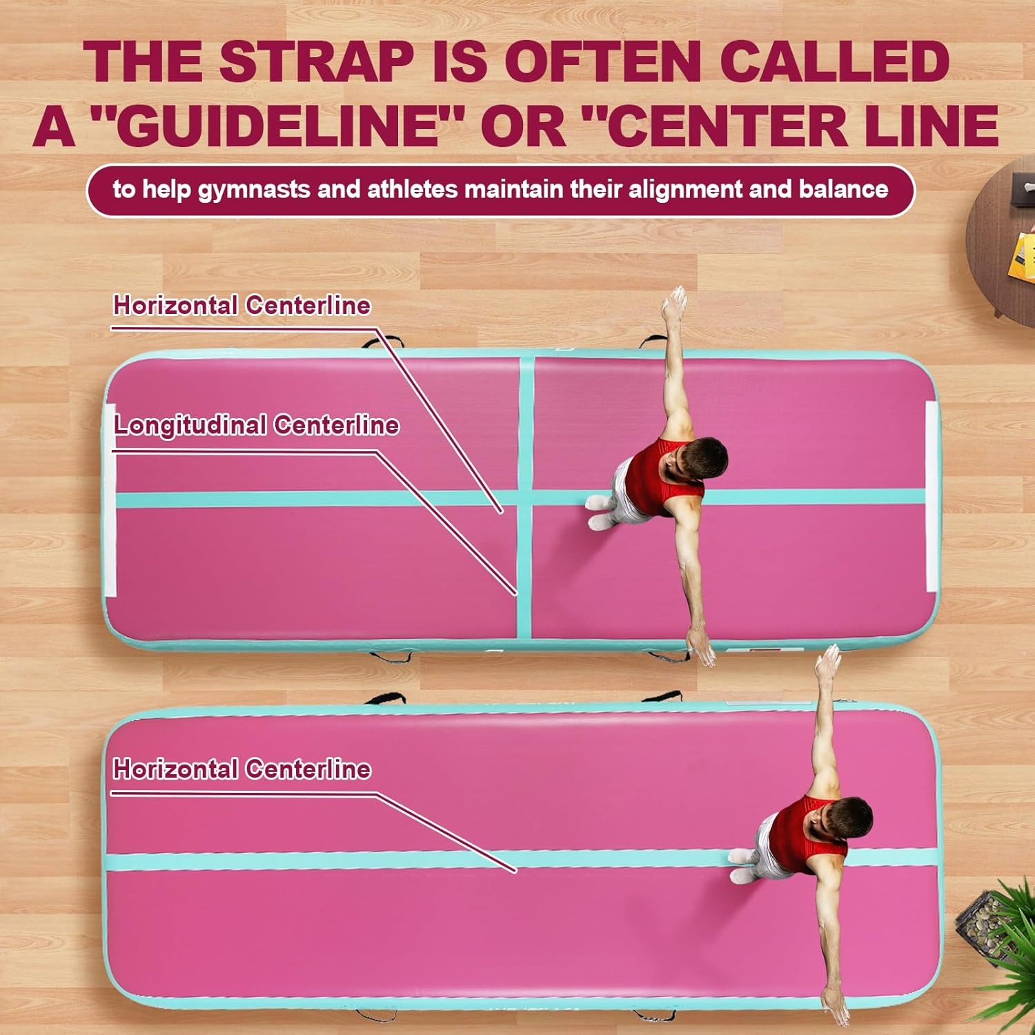 FBSPORT Airtrack Gymnastiekmat 10/20cm | 35% Korting